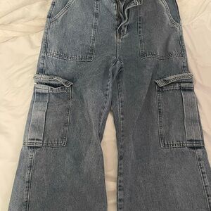 SHEIN Blue Flare & Wide Leg Jeans